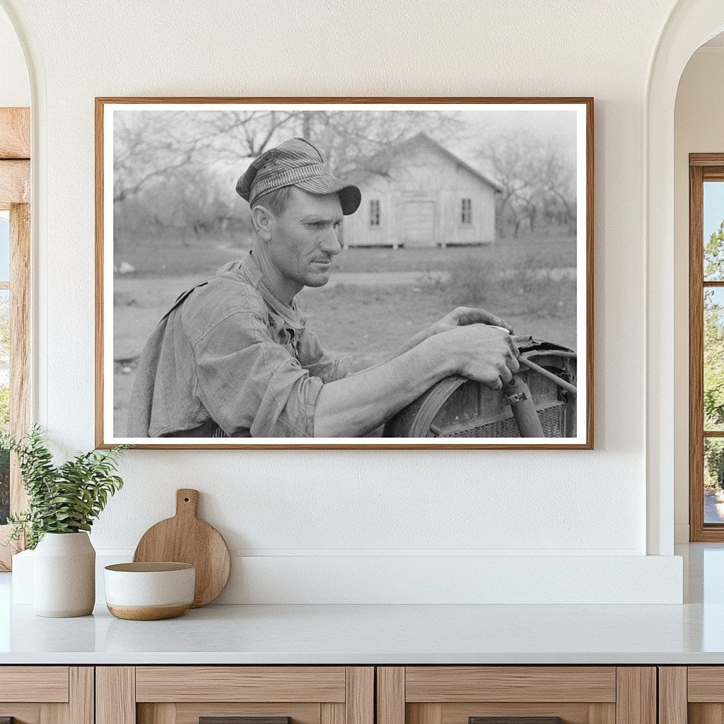 1939 Vintage Photograph of White Migrant Worker in Texas - Available at KNOWOL