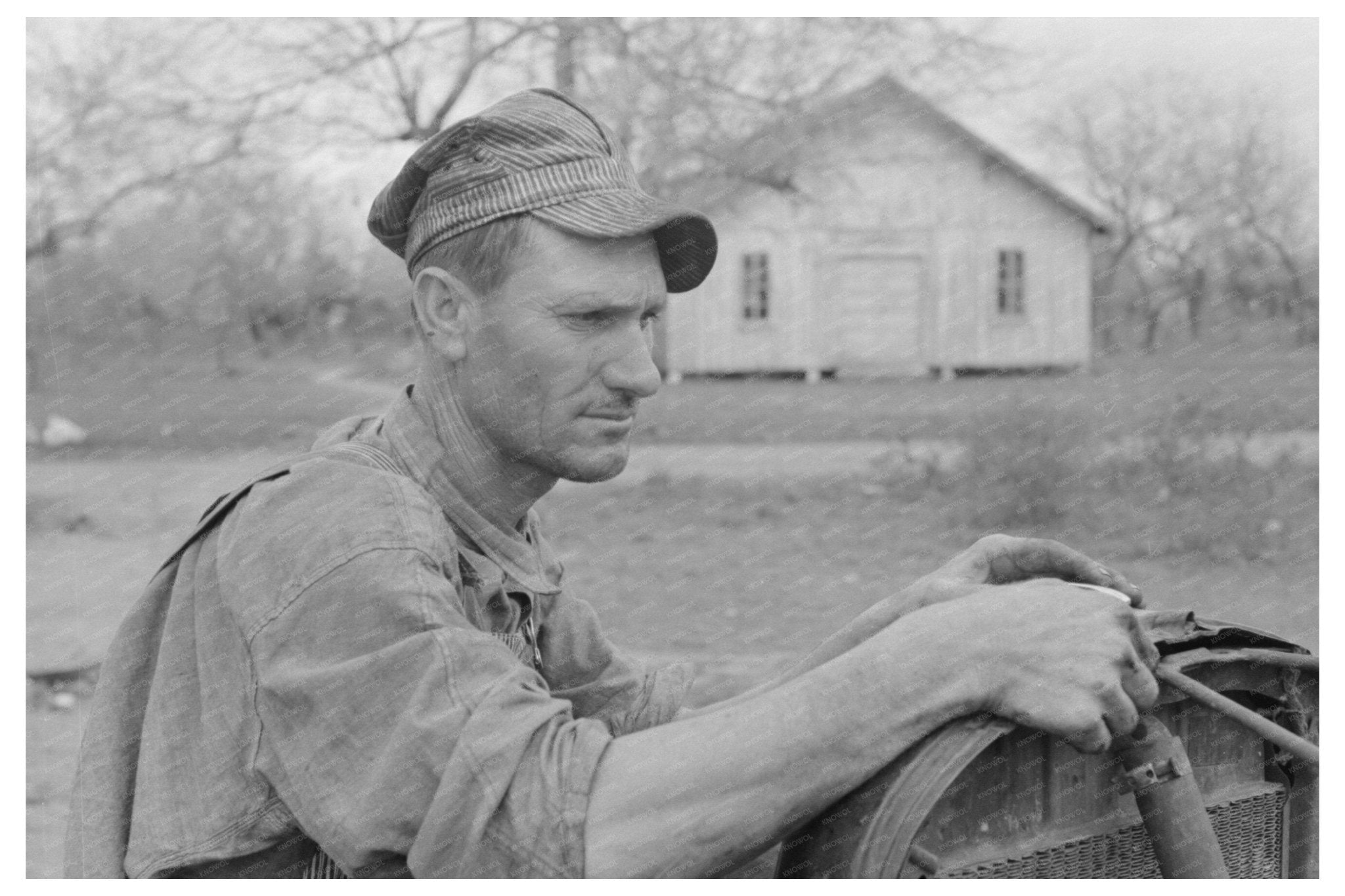 1939 Vintage Photograph of White Migrant Worker in Texas - Available at KNOWOL