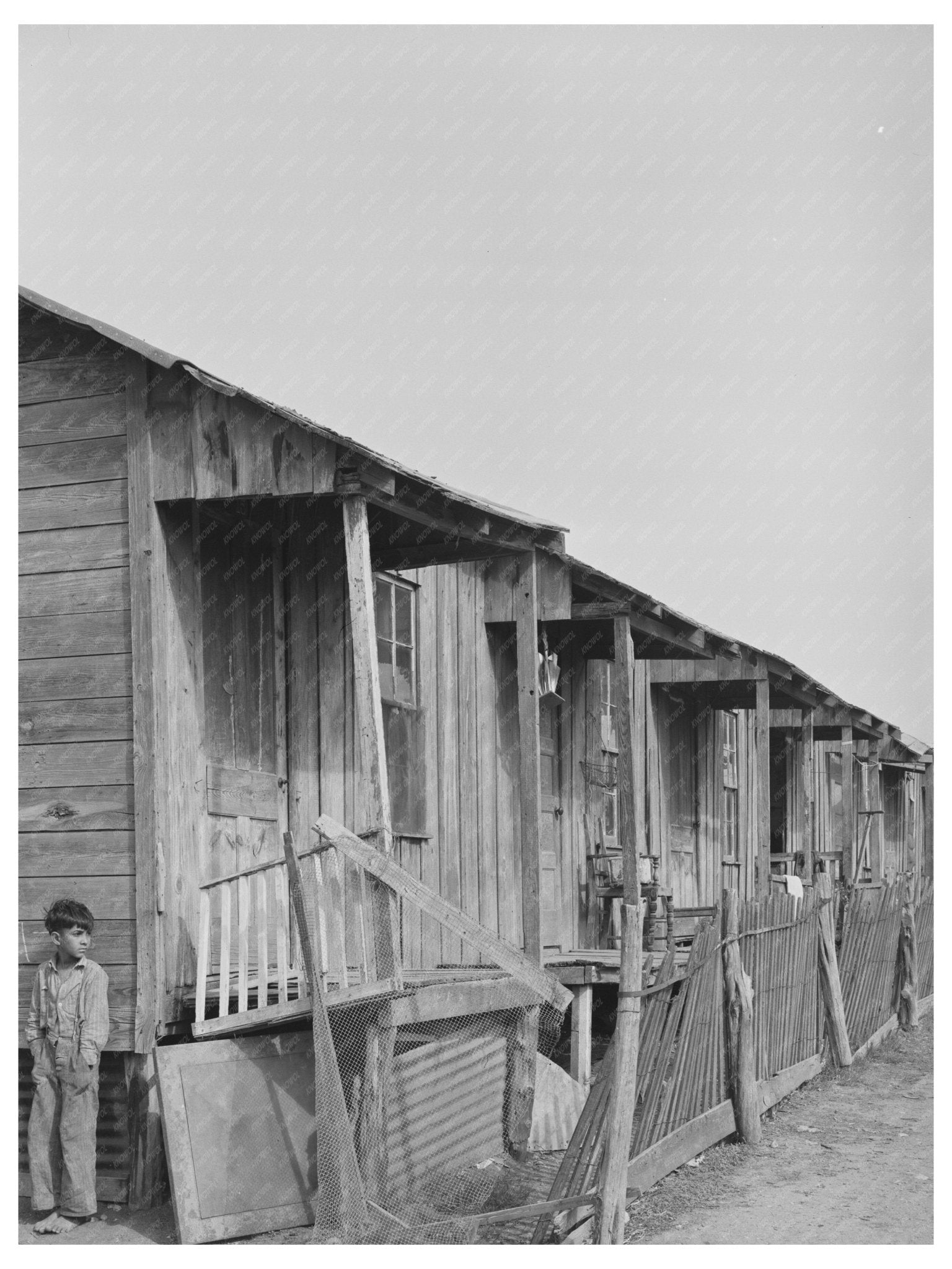 1939 Vintage San Antonio Mexican Neighborhood Photo - Available at KNOWOL