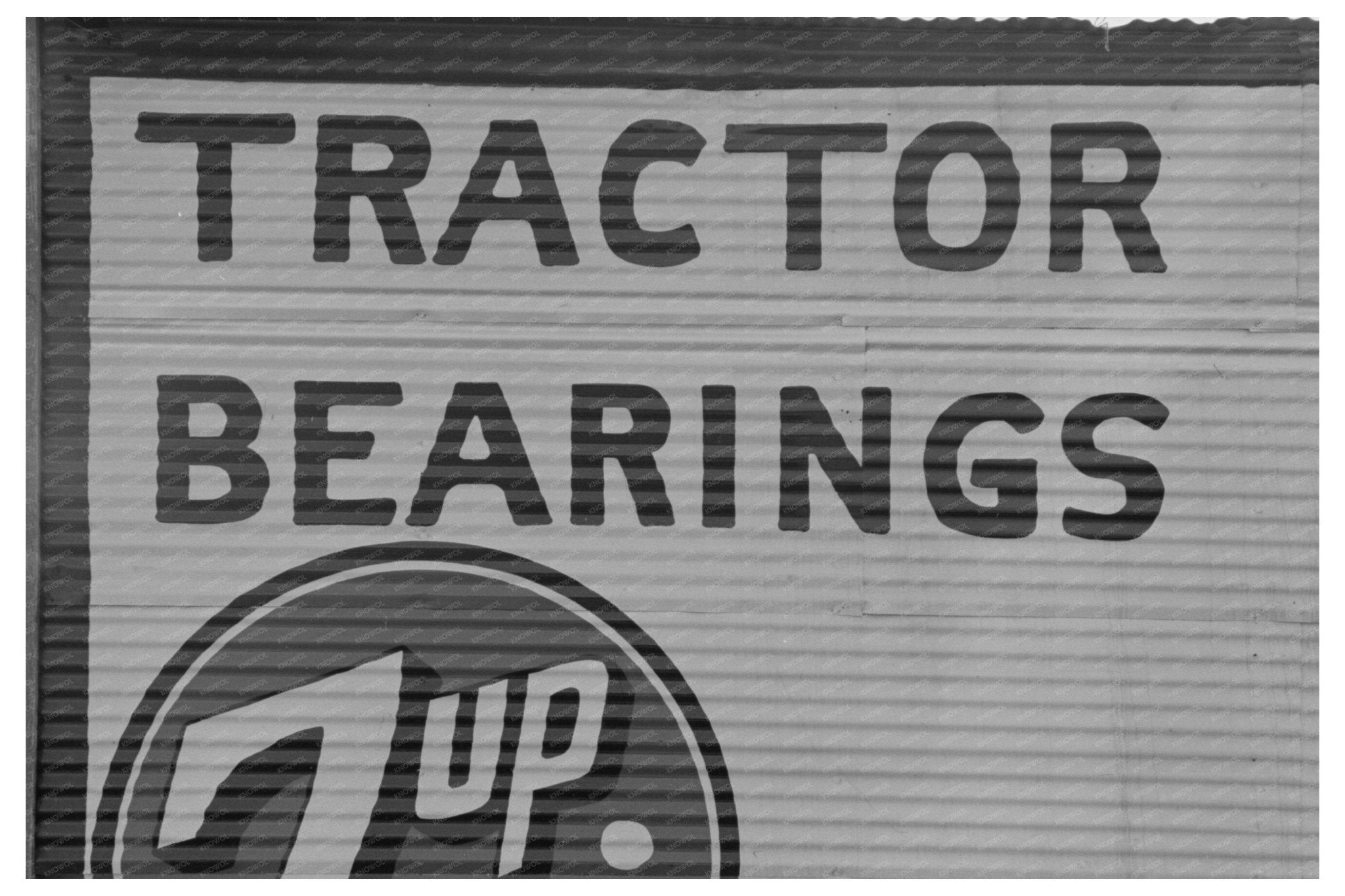 1939 Vintage Sign for Tractor Parts in Robstown Texas - Available at KNOWOL
