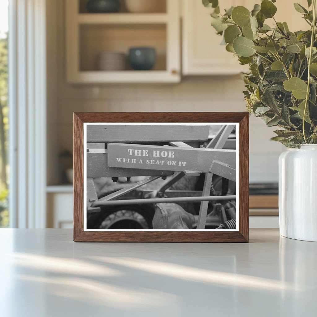 1939 Vintage Stencil on Dixie Cotton Chopper in Louisiana - Available at KNOWOL