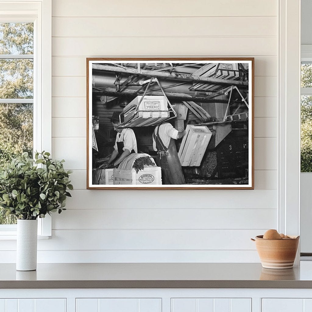 1939 Workers Packing Carrots at Elsa Texas Vegetable Plant - Available at KNOWOL