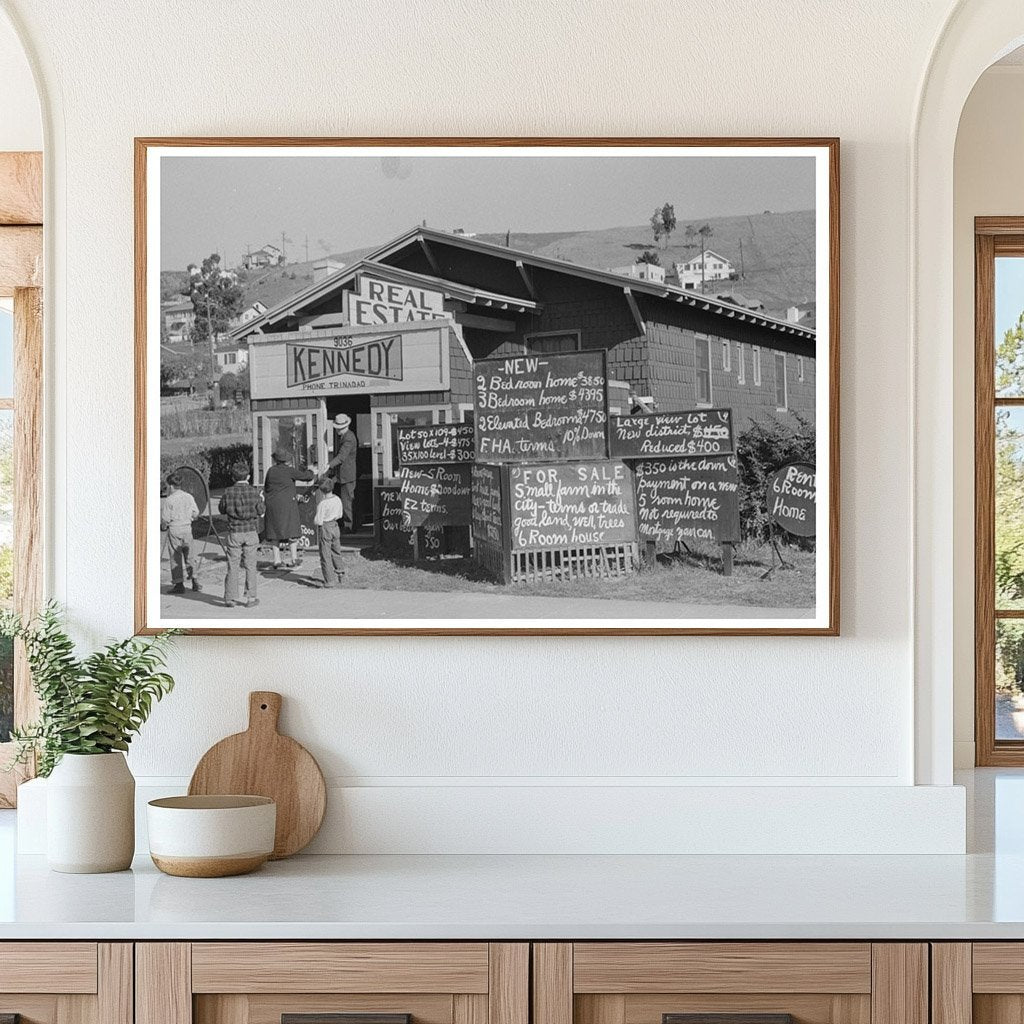 1940 Real Estate Office Vintage Photo Oakland California - Available at KNOWOL