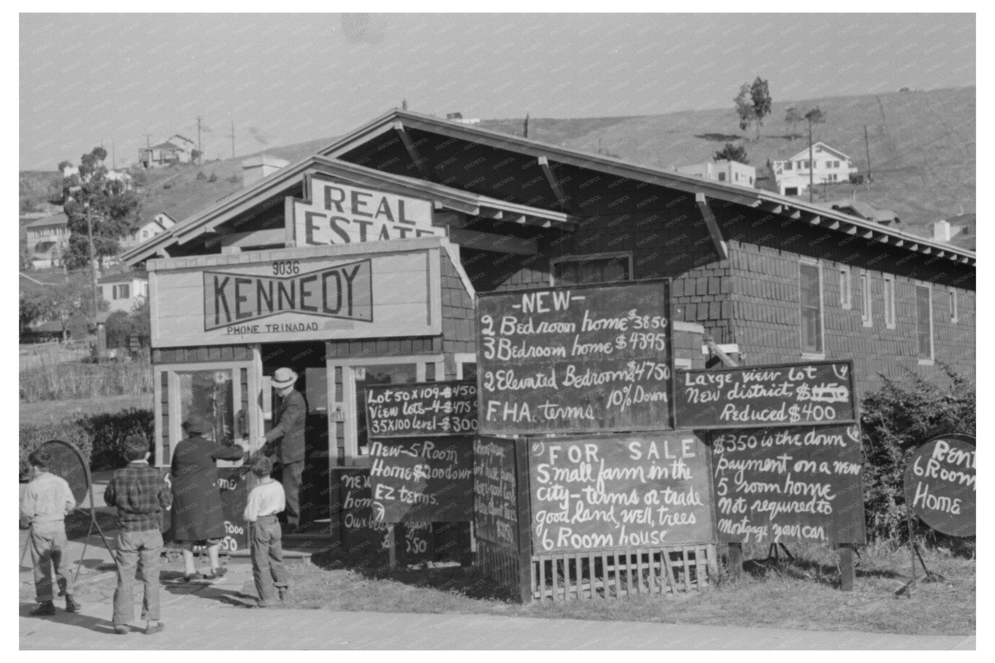 1940 Real Estate Office Vintage Photo Oakland California - Available at KNOWOL