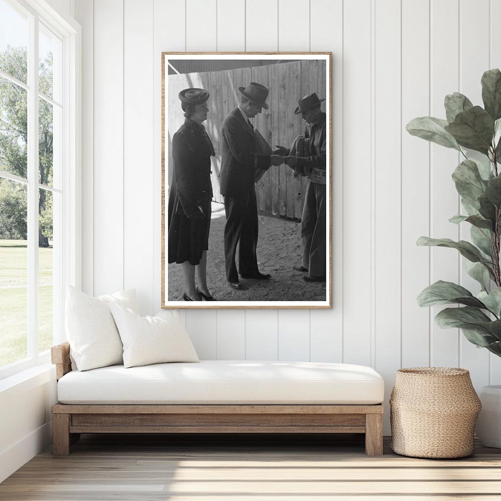 1940 San Angelo Rodeo Cushion Vendor Vintage Photo - Available at KNOWOL