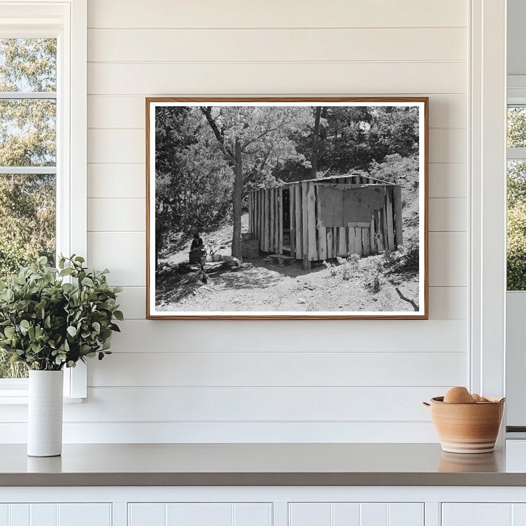 1940 Vintage Black and White Photo of Pie Town Laborer Home - Available at KNOWOL