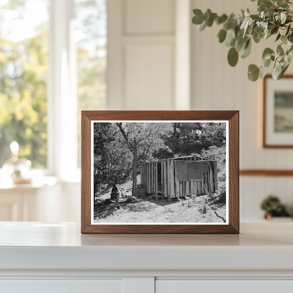 1940 Vintage Black and White Photo of Pie Town Laborer Home - Available at KNOWOL