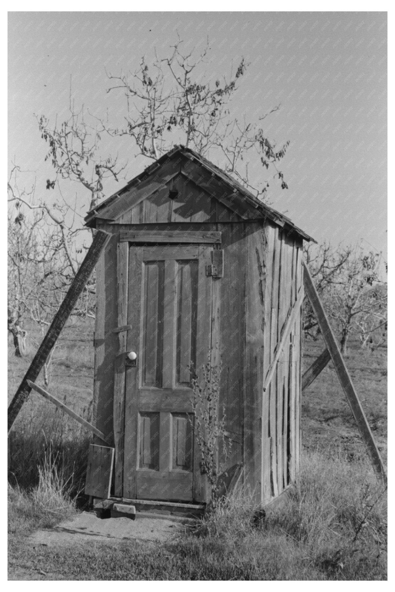 1940 Vintage Farm Privy in Placer County California - Available at KNOWOL