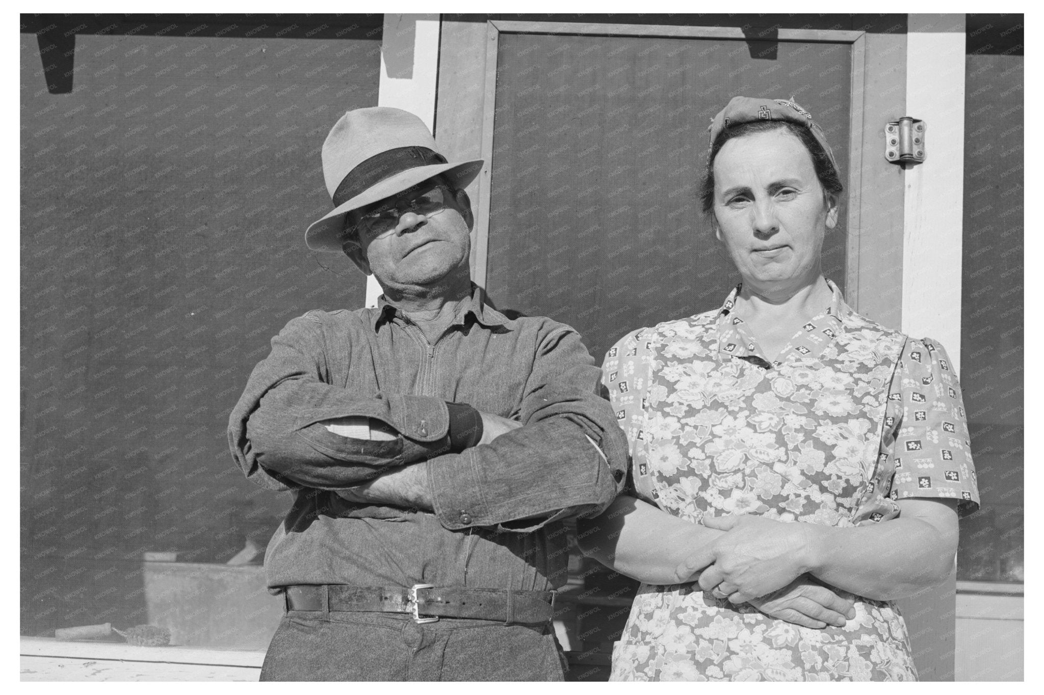 1940 Vintage Fruit Farmer and Wife in Placer County California - Available at KNOWOL