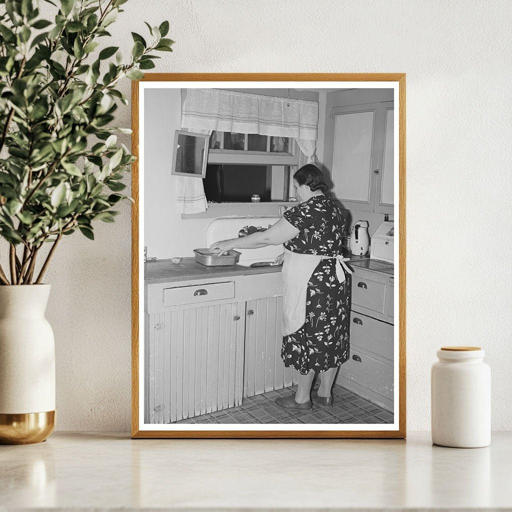 1940 Vintage Image of Farmers Wife in California Kitchen - Available at KNOWOL