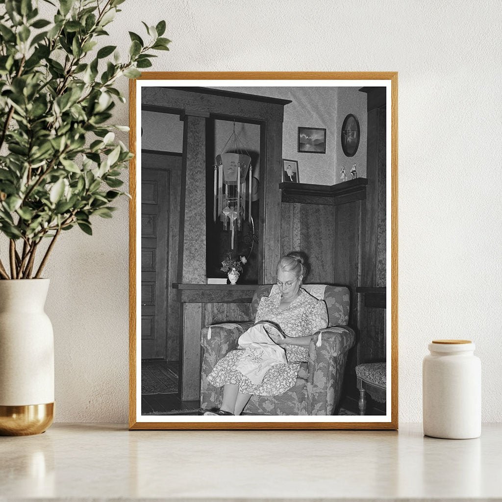 1940 Vintage Image of Fruit Farmers Wife Placer County California - Available at KNOWOL