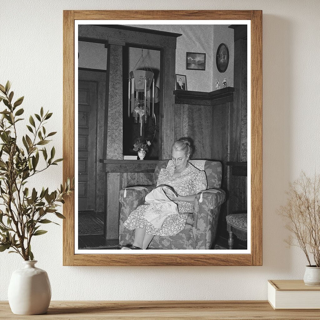 1940 Vintage Image of Fruit Farmers Wife Placer County California - Available at KNOWOL