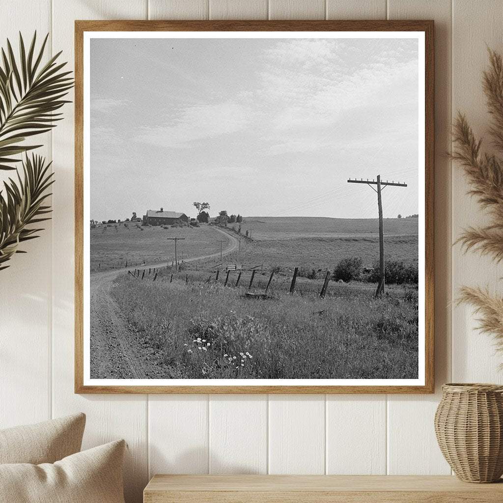 1940 Vintage Rural Road to Charles Ormsbee Farm Vermont - Available at KNOWOL