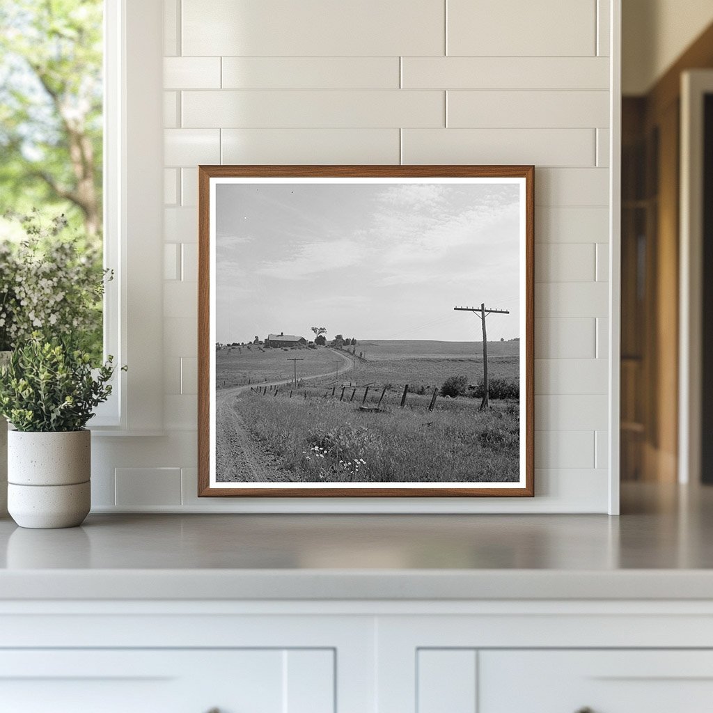 1940 Vintage Rural Road to Charles Ormsbee Farm Vermont - Available at KNOWOL