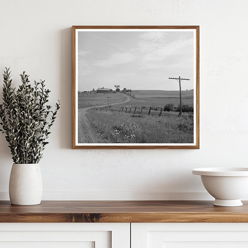 1940 Vintage Rural Road to Charles Ormsbee Farm Vermont - Available at KNOWOL