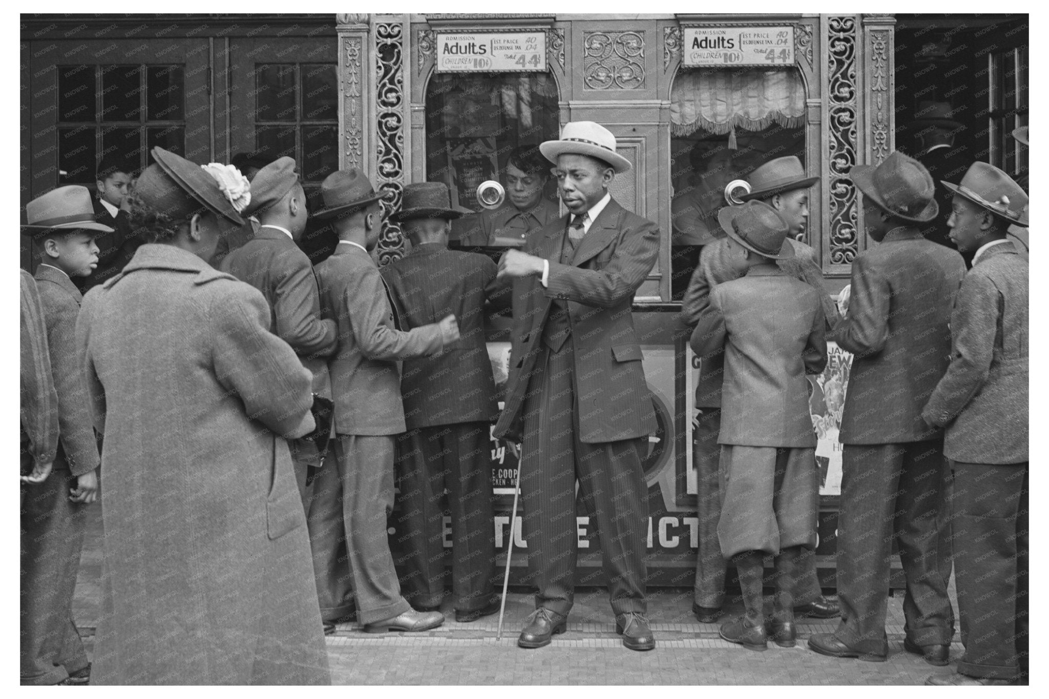 1941 South Side Chicago Movie Theater Entrance Photo - Available at KNOWOL