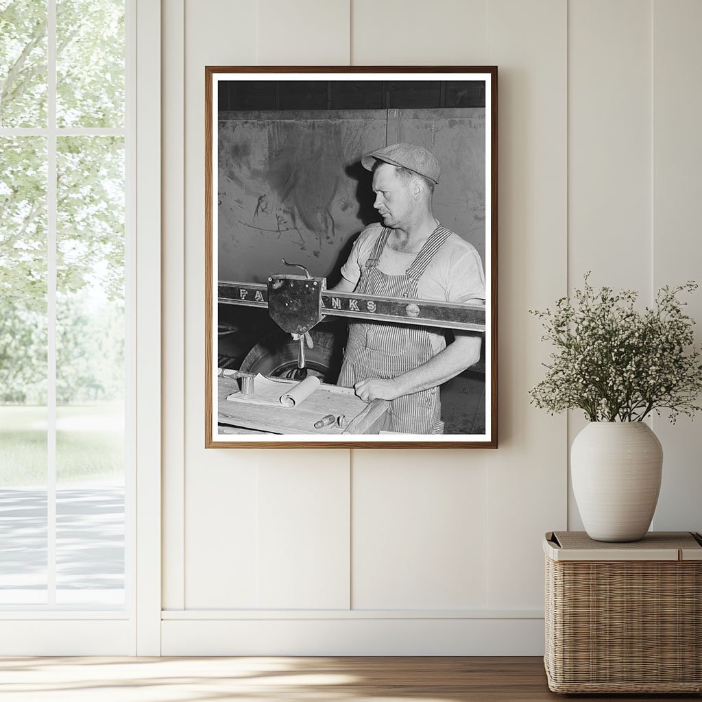 1941 Vintage Weighing Station for Bulk Wheat in Eureka Washington - Available at KNOWOL