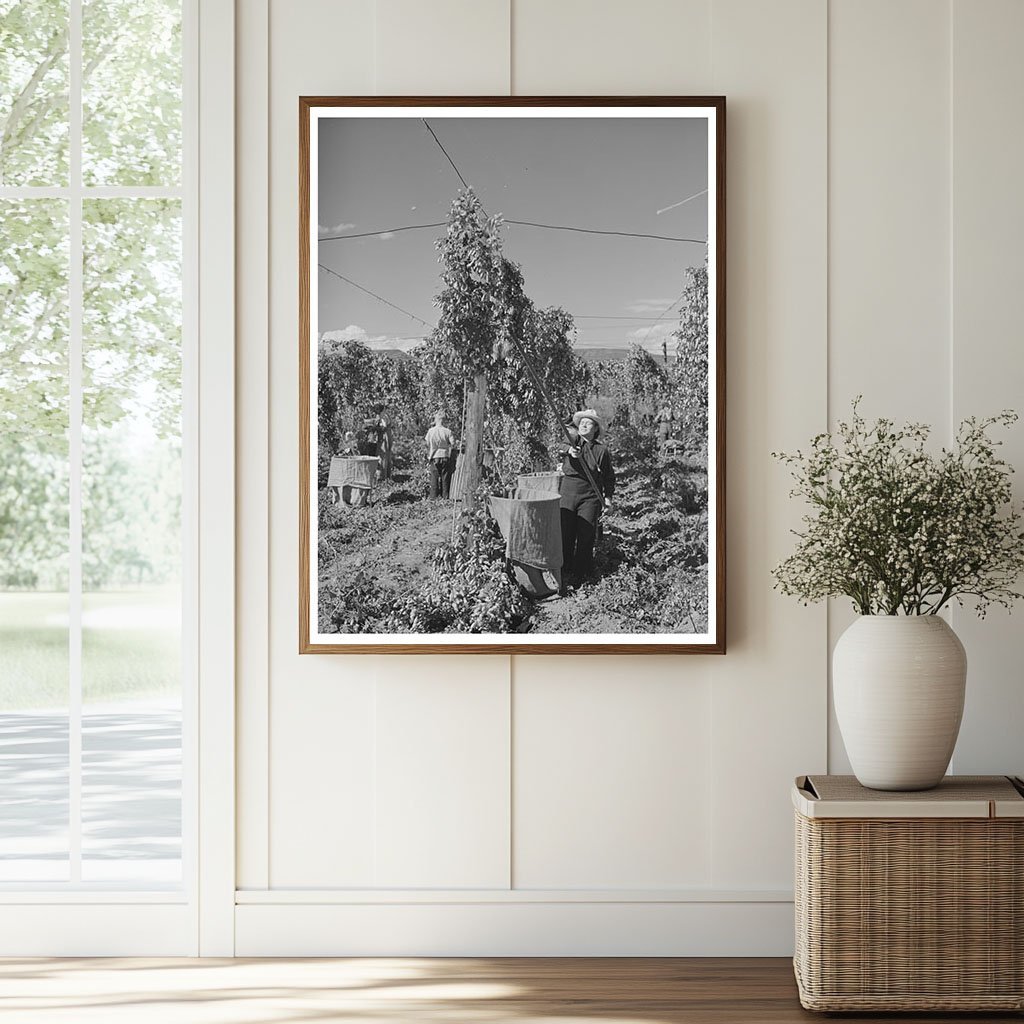 1941 Vintage Workers Harvesting Hops in Yakima County - Available at KNOWOL