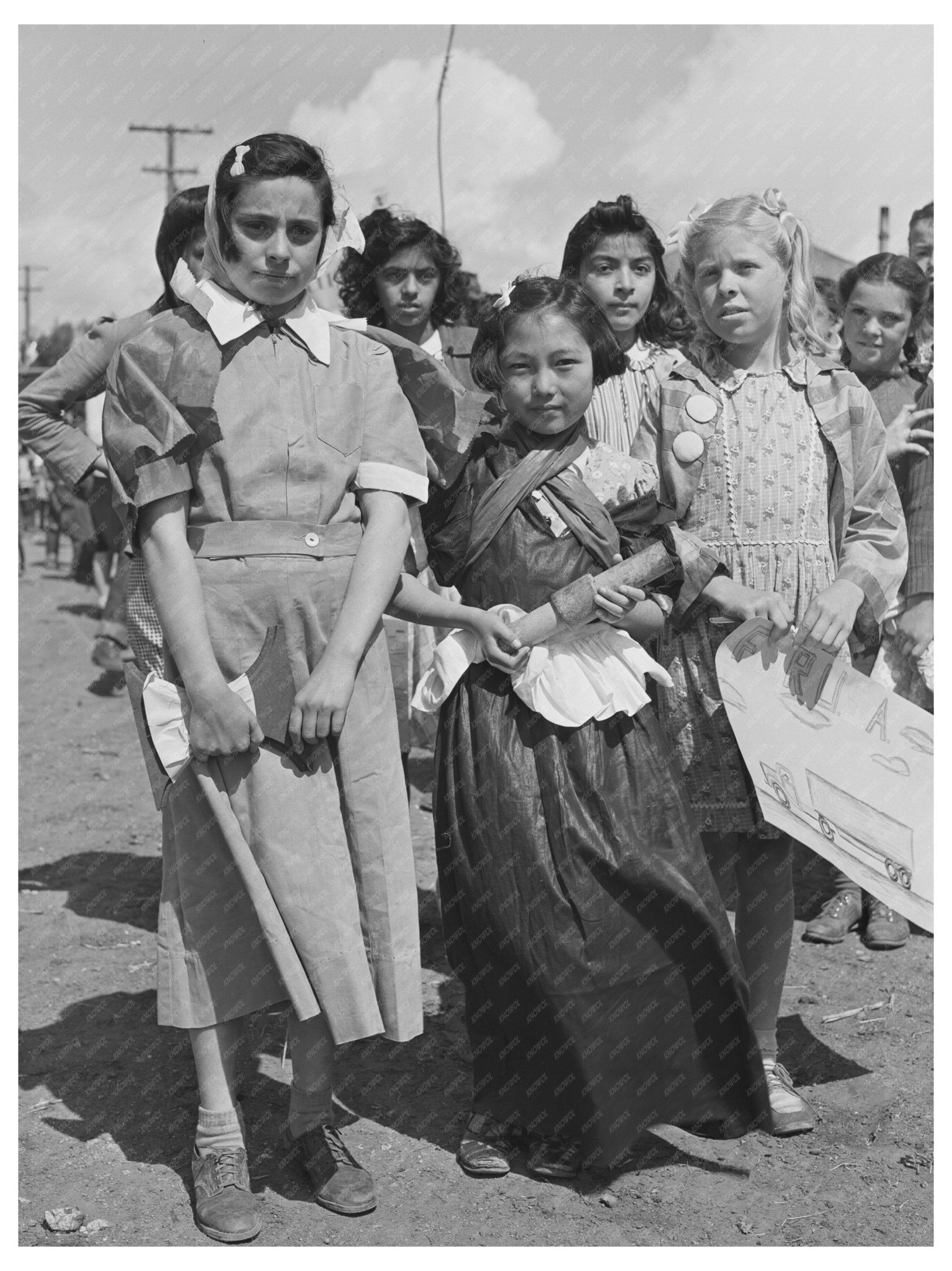 1942 San Juan Bautista Scrap Metal Collection Drive - Available at KNOWOL