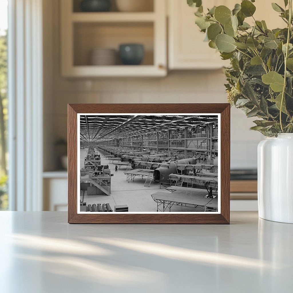 1942 Vintage B - 24 Bomber Assembly Line in Fort Worth Texas - Available at KNOWOL