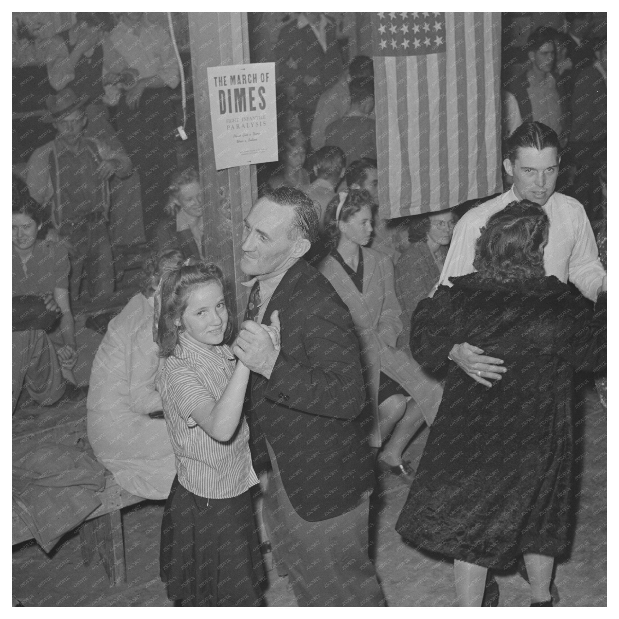 1942 Vintage Dance at Tulare County Farm Workers Camp - Available at KNOWOL