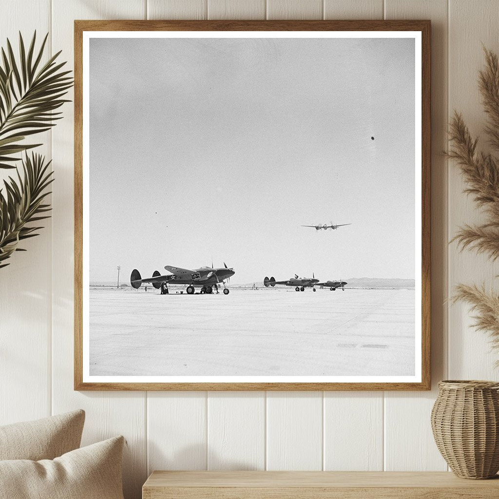 1942 Vintage Image of Interceptor Squadron at Edwards AFB - Available at KNOWOL