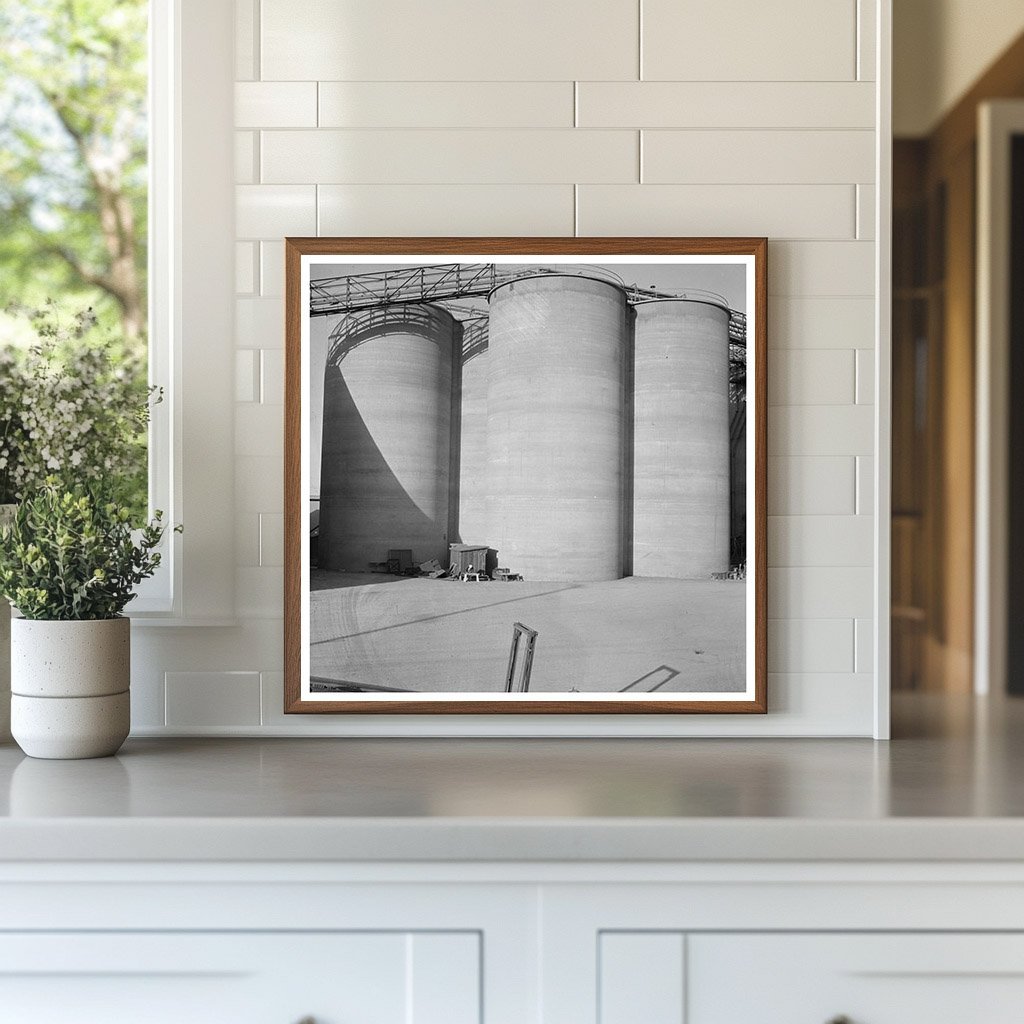 1942 Vintage Image of Ore Storage Silos in Las Vegas - Available at KNOWOL