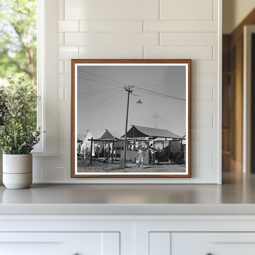 1942 Vintage Laundry Room at Farm Security Camp Nyssa Oregon - Available at KNOWOL