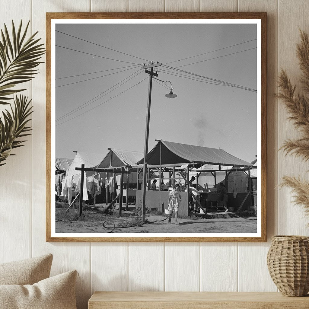 1942 Vintage Laundry Room at Farm Security Camp Nyssa Oregon - Available at KNOWOL