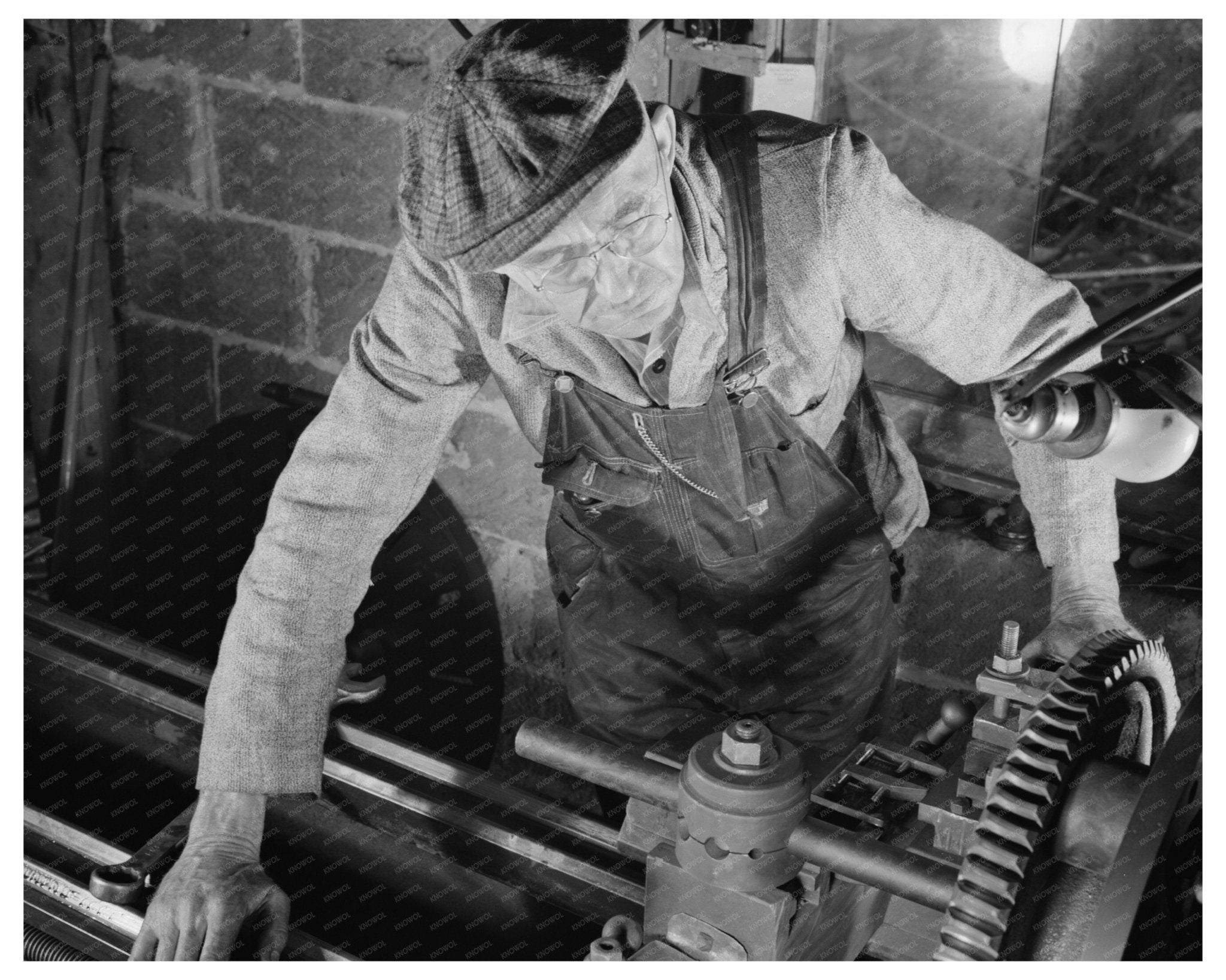 1942 Vintage Photo of De Land Florida Machine Shops for War Production - Available at KNOWOL