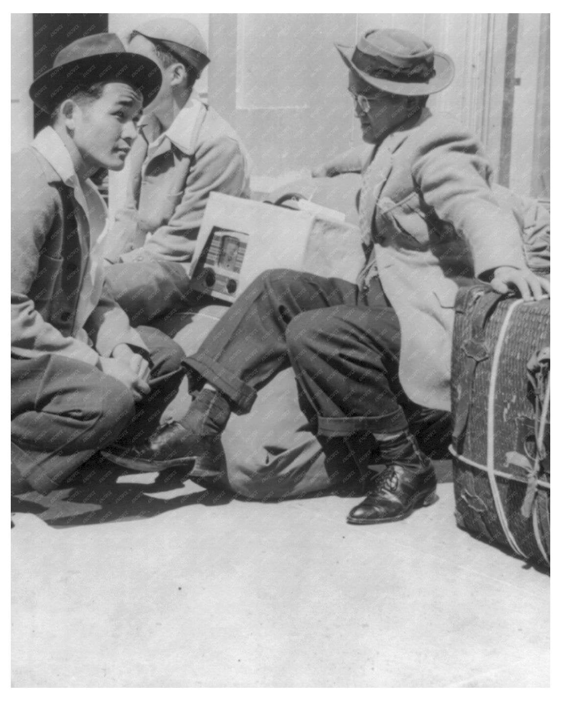 1942 Vintage Photo of Japanese American Evacuation Under U.S. Army Exclusion Order 20 - Available at KNOWOL