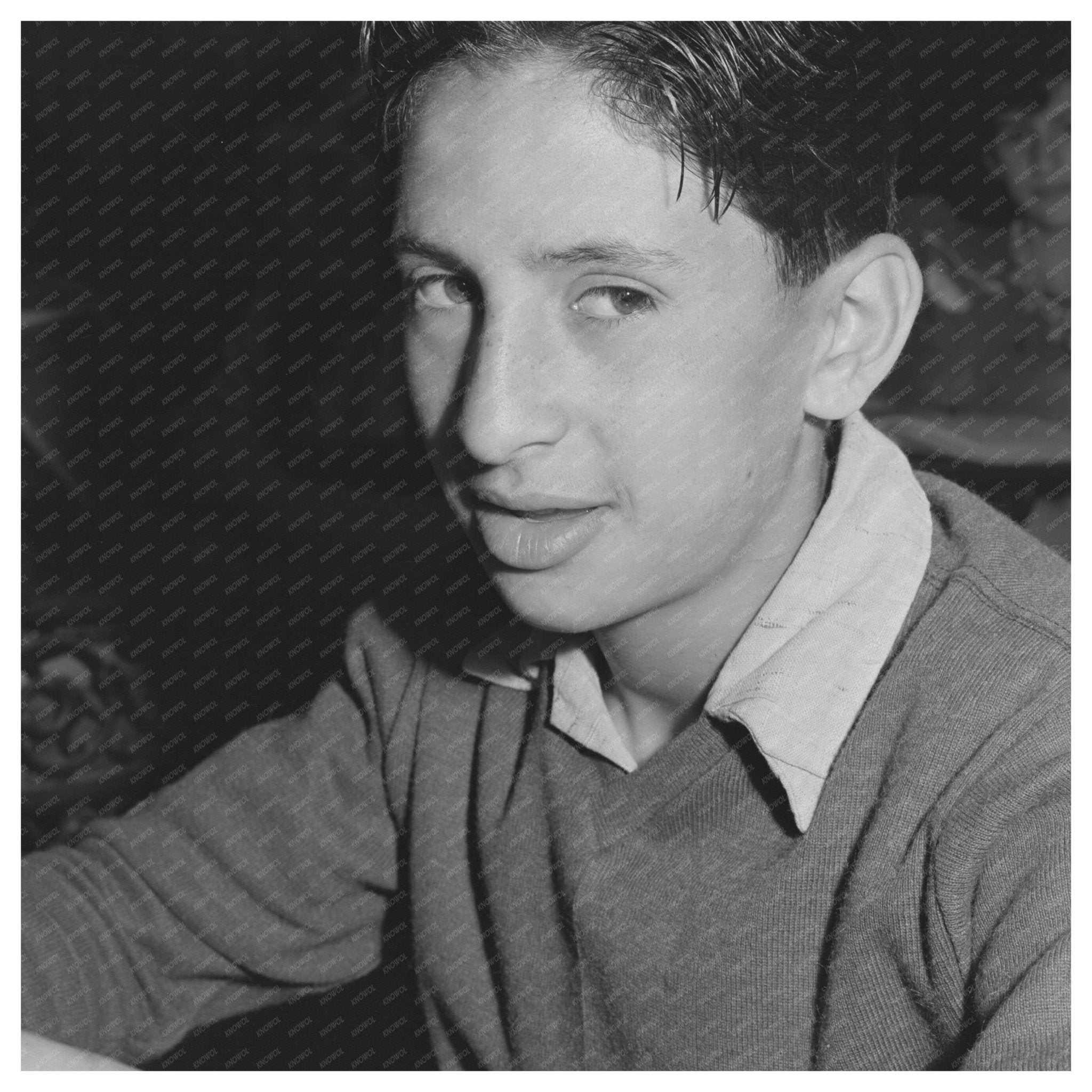 1942 Vintage Photo of Portuguese Boy in San Leandro California - Available at KNOWOL