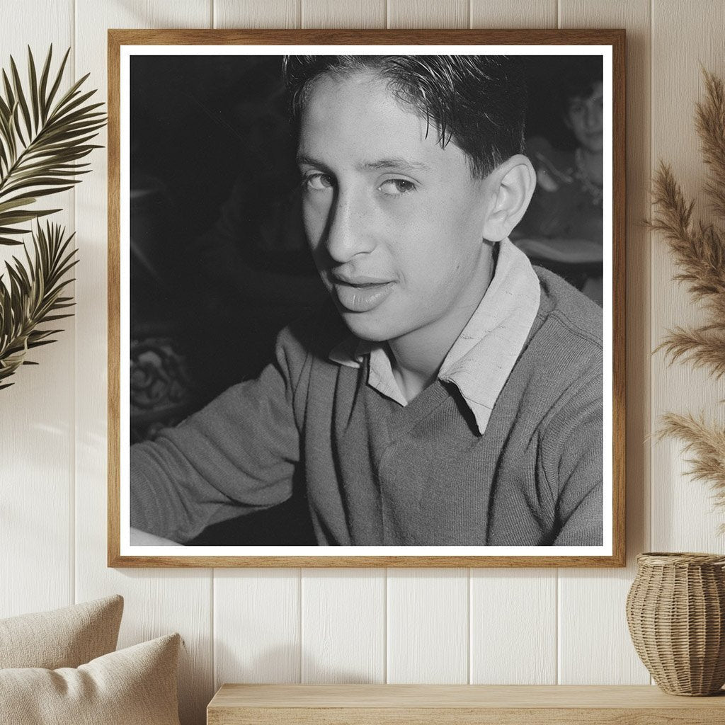 1942 Vintage Photo of Portuguese Boy in San Leandro California - Available at KNOWOL