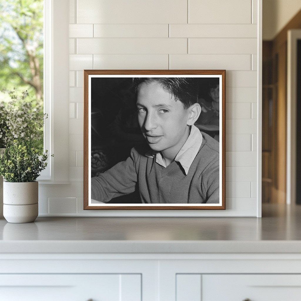 1942 Vintage Photo of Portuguese Boy in San Leandro California - Available at KNOWOL