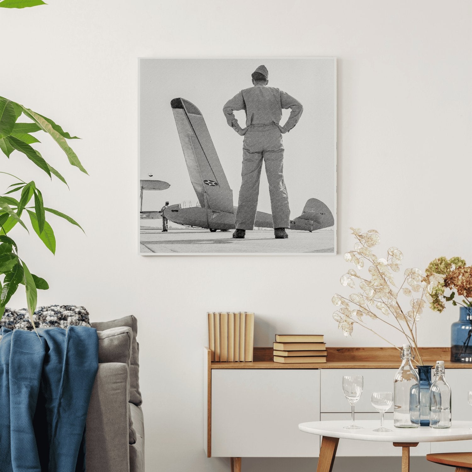 1942 Vintage Photo of Student Preparing for Flight in Glider Plane at Parris Island SC - Available at KNOWOL