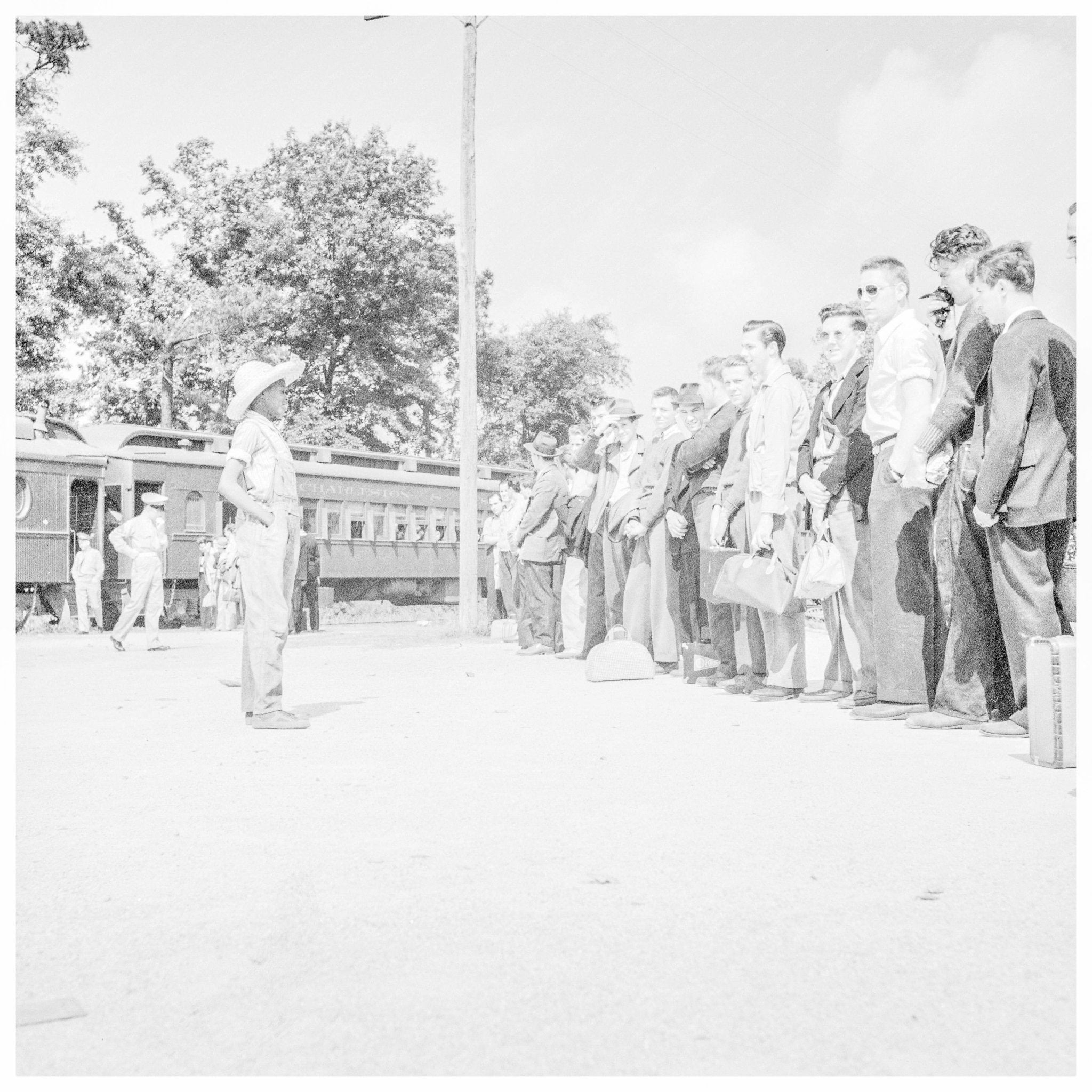 1942 Vintage Photo of U.S. Marine Corps Recruits Training at Parris Island - Available at KNOWOL