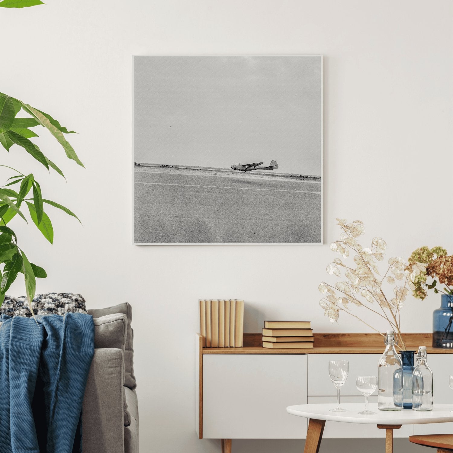 1942 Vintage Photograph of U.S. Marine Corps Glider Plane in Flight at Parris Island - Available at KNOWOL