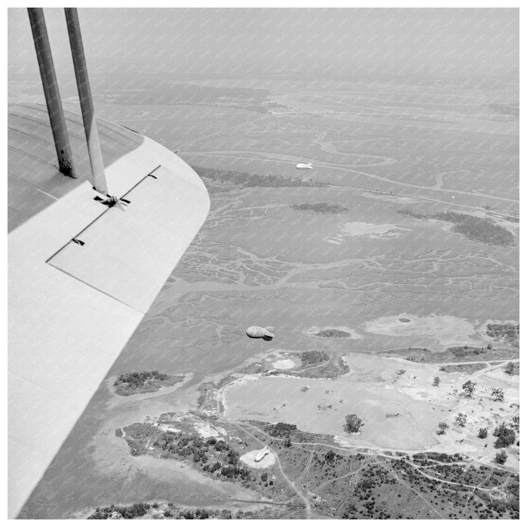 1942 Vintage Photograph of U.S. Marine Corps Glider Training Camp in Parris Island SC - Available at KNOWOL