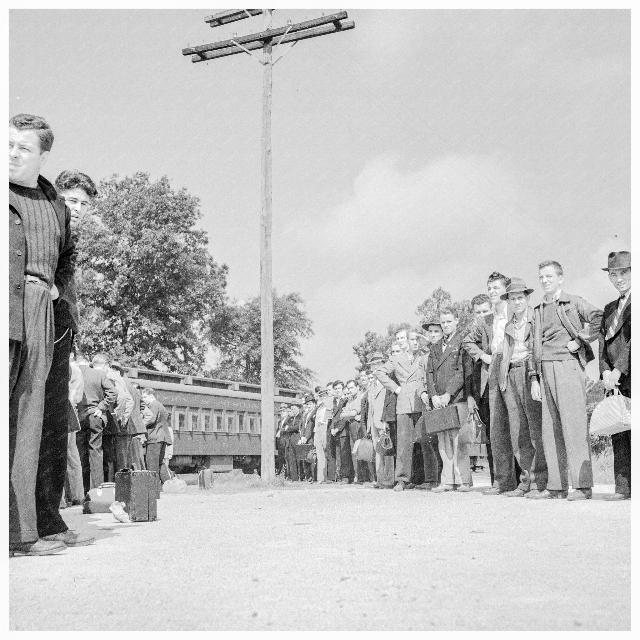 1942 Vintage Photograph of U.S. Marine Corps Recruits at Parris Island South Carolina - Available at KNOWOL