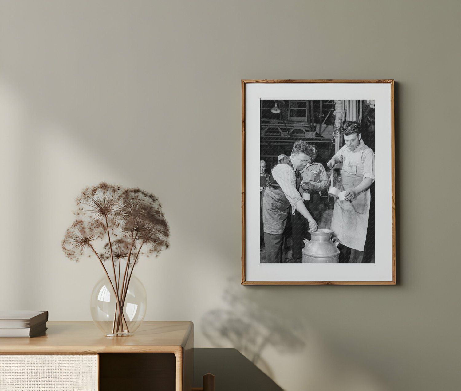 1942 Vintage Photograph of Workmen at Tire Manufacturing Plant in Detroit - Available at KNOWOL