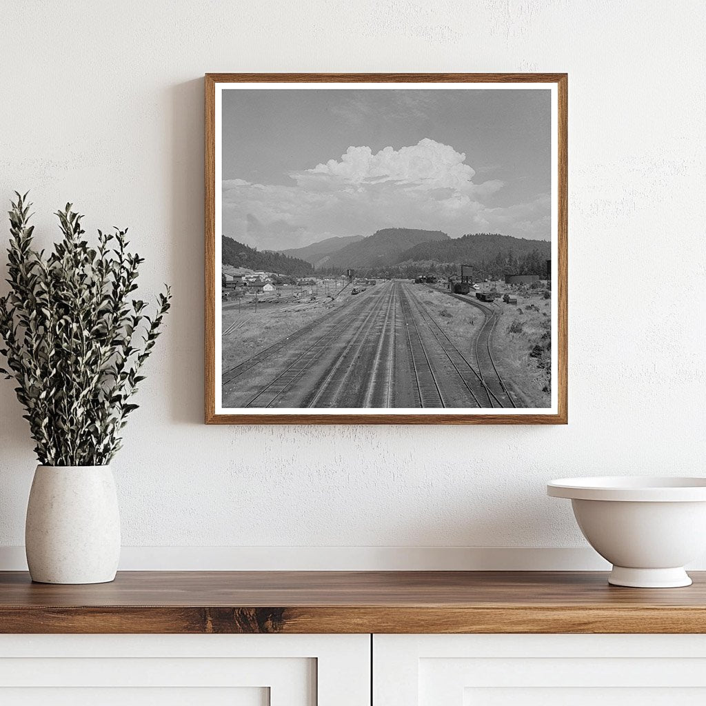 1942 Vintage Railroad Tracks in Oakridge Oregon - Available at KNOWOL