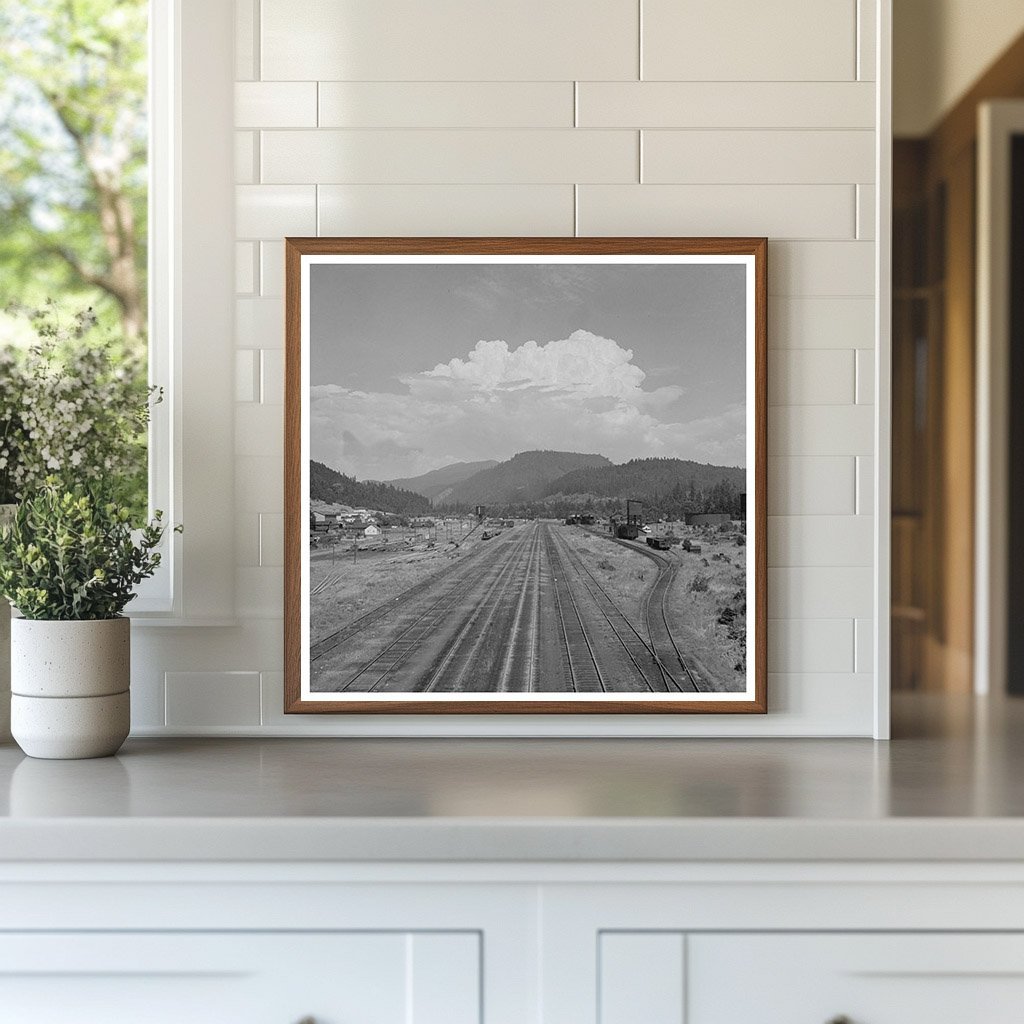 1942 Vintage Railroad Tracks in Oakridge Oregon - Available at KNOWOL