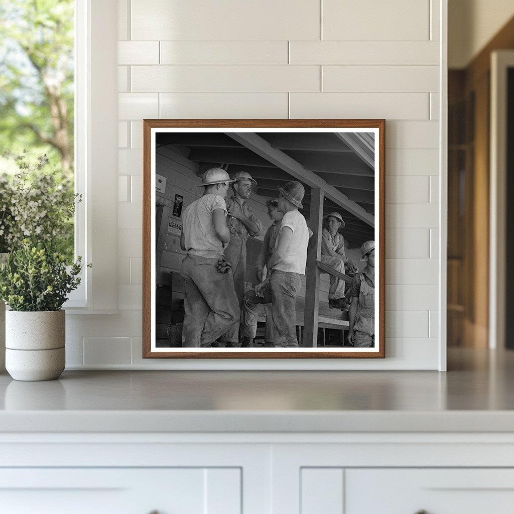 1942 Vintage Workman at Shasta Dam Commissary California - Available at KNOWOL