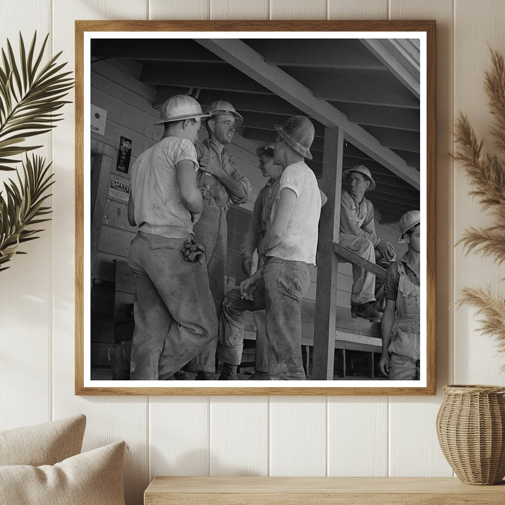 1942 Vintage Workman at Shasta Dam Commissary California - Available at KNOWOL