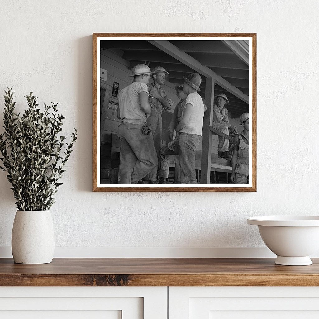 1942 Vintage Workman at Shasta Dam Commissary California - Available at KNOWOL