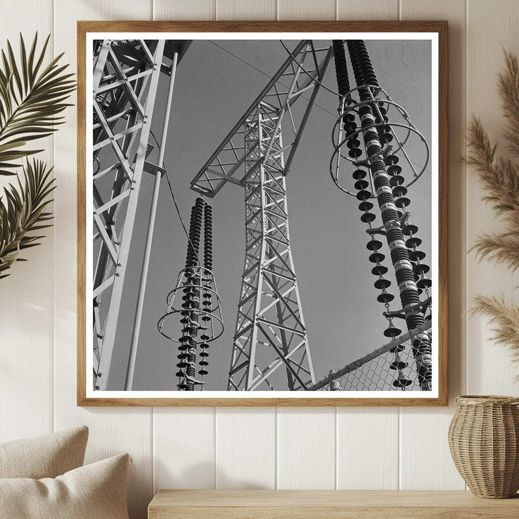 1943 Vintage Transmission Towers and Transformers Las Vegas - Available at KNOWOL