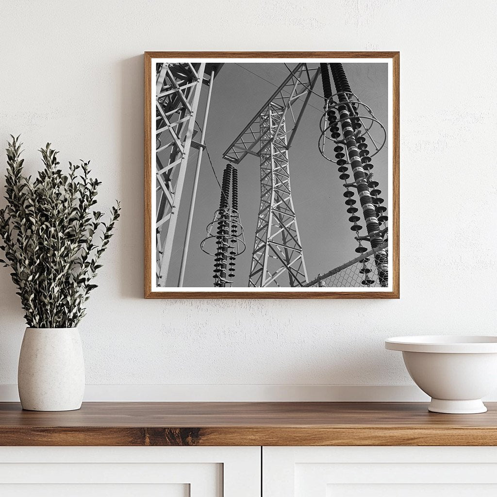 1943 Vintage Transmission Towers and Transformers Las Vegas - Available at KNOWOL