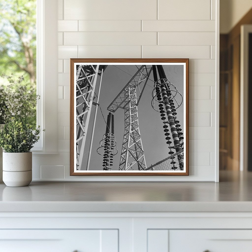 1943 Vintage Transmission Towers and Transformers Las Vegas - Available at KNOWOL