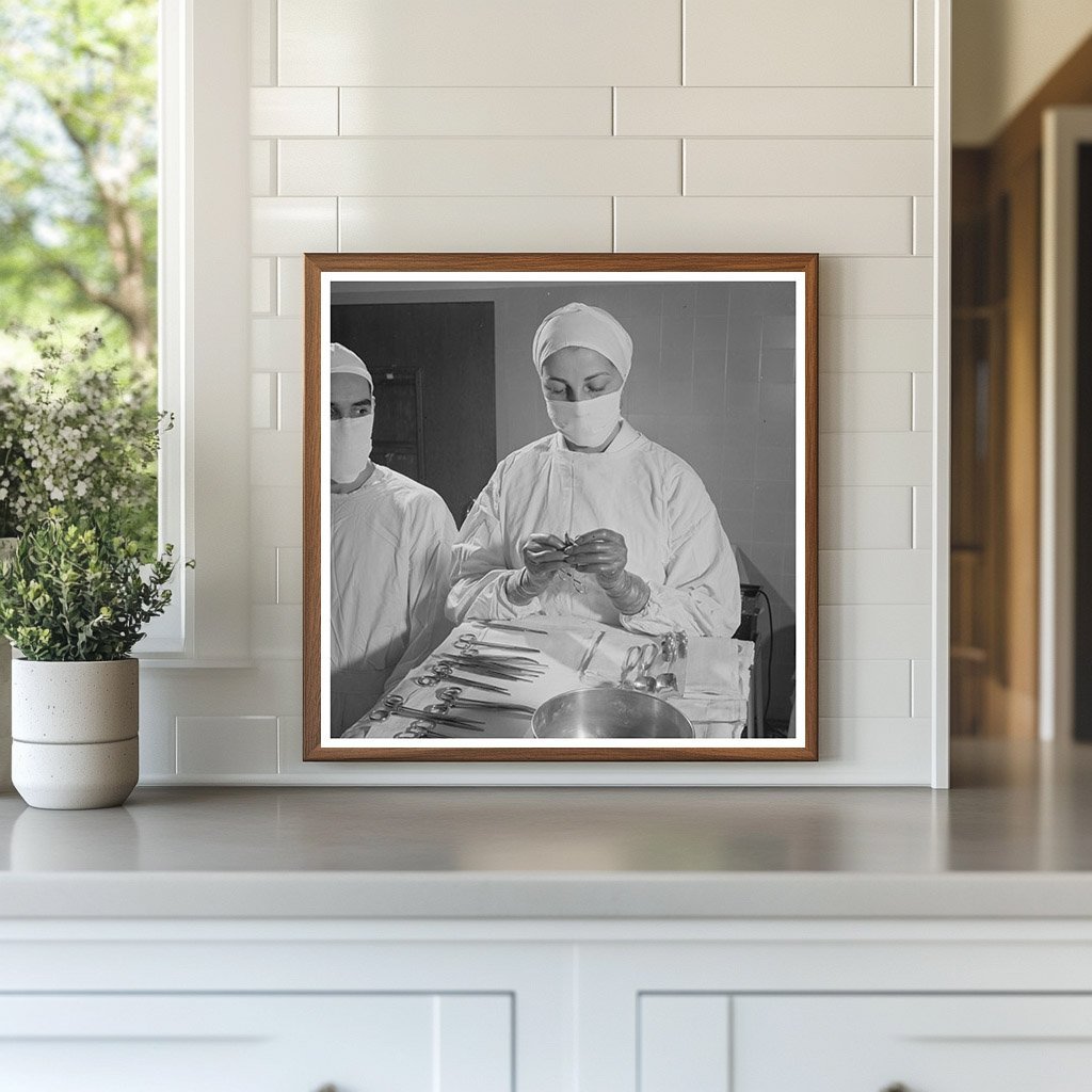 1965 Nurse Training Suture Threading for Tracheotomy Preparation - Available at KNOWOL