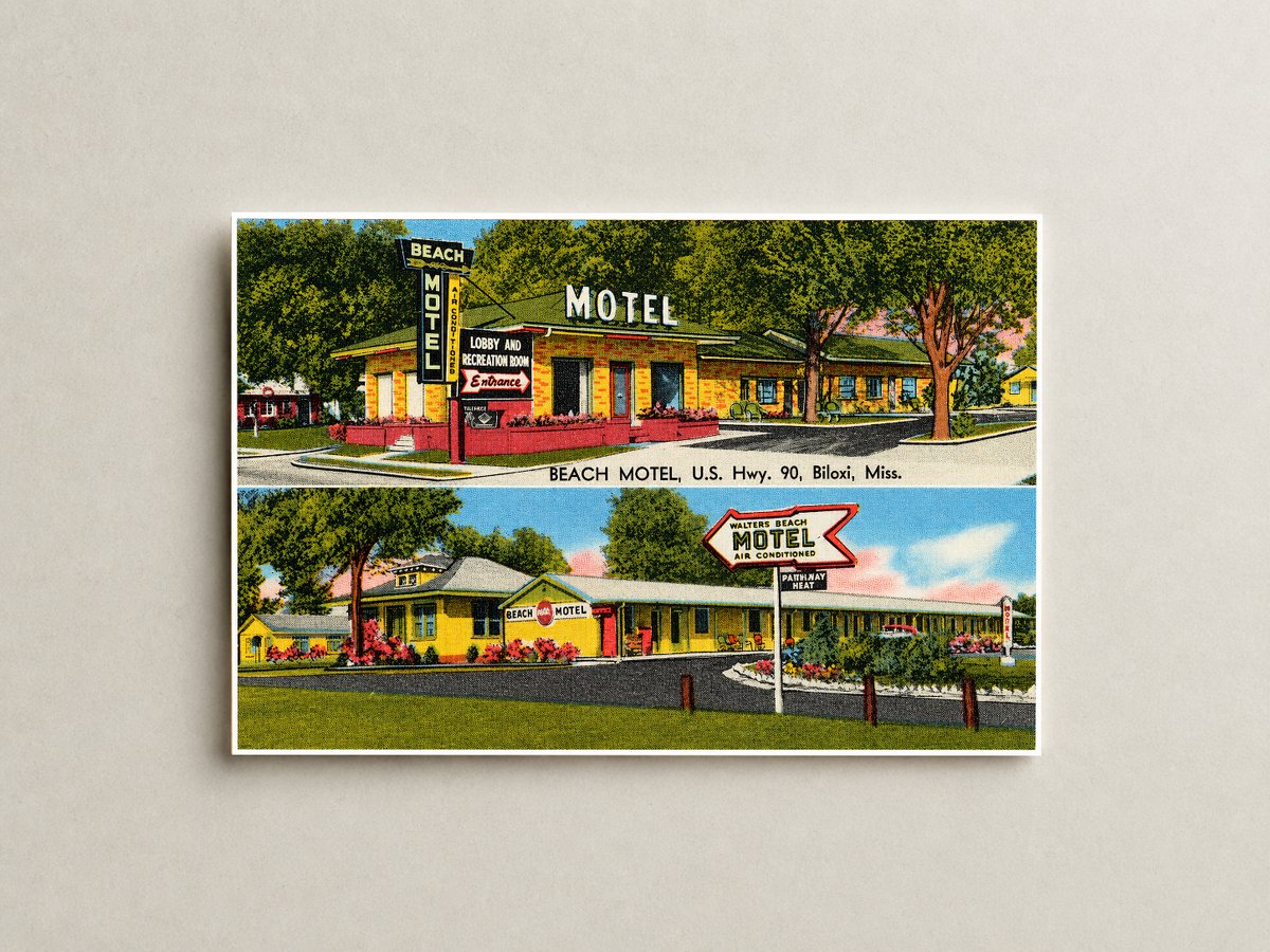 Biloxi, MS: Beach Motel, U.S. Hwy. 90